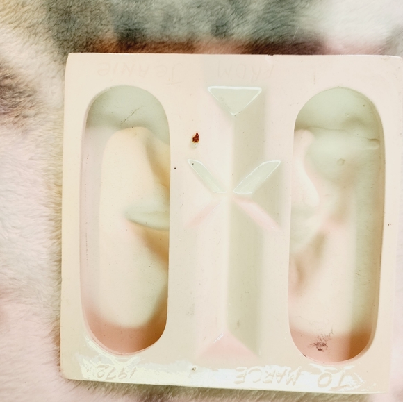 Set of 4 vintage hand painted ceramic mushroom plaques - Picture 11 of 16